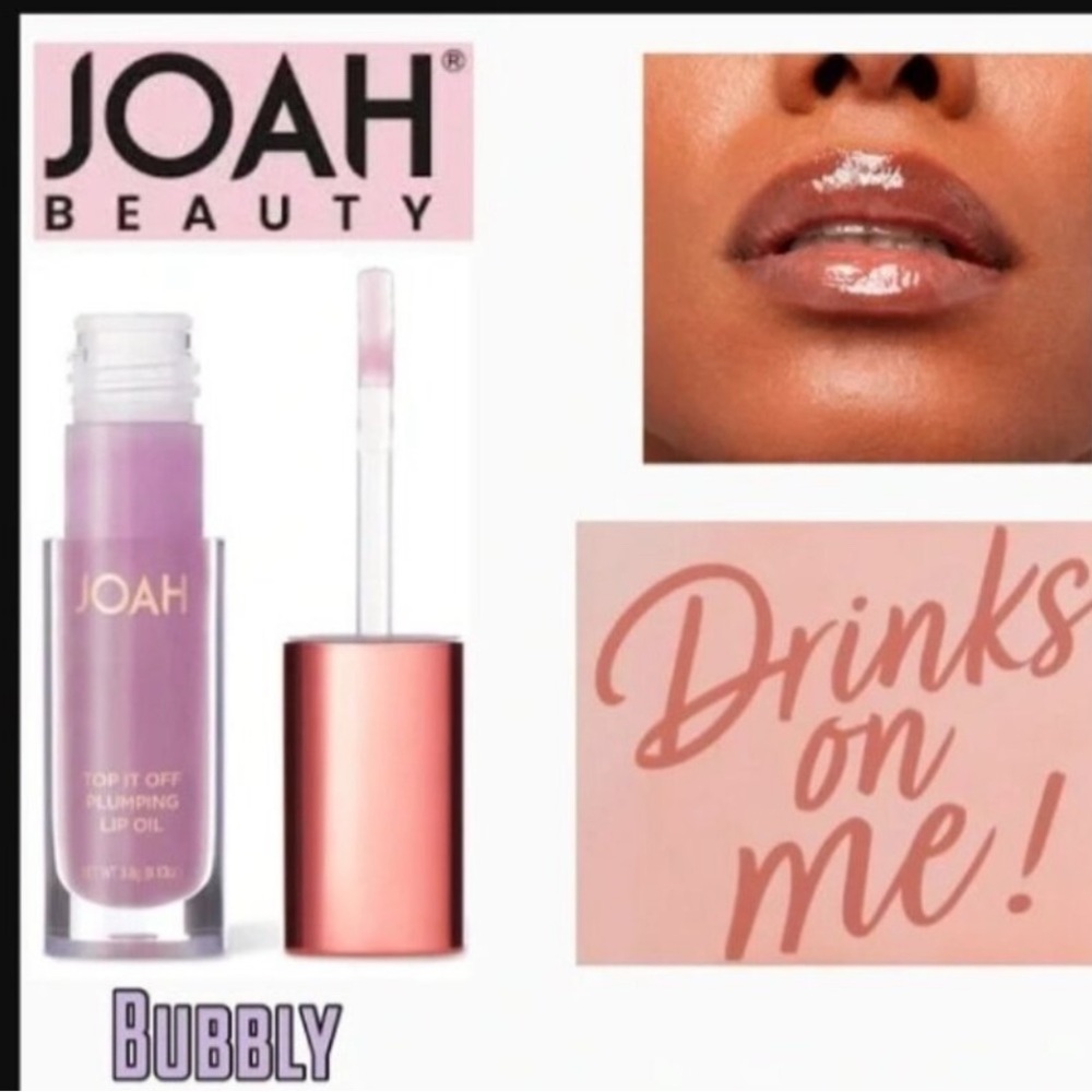 JOAH"Top It Off"Plumping Lip Oil In
Bubbly 3.8g W/Lavender Oil